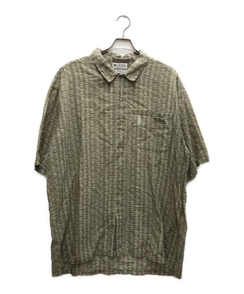 Columbia（コロンビア）Columbia (コロンビア) 総柄半袖シャツ カーキ サイズ:XXLの古着・服飾アイテム