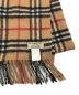 BURBERRY LONDON (バーバリー ロンドン) カシミヤノバチェックマフラー ベージュ：7800円