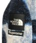 中古・古着 THE NORTH FACE (ザ ノース フェイス) SUPREME (シュプリーム) Bleached Denim Print Fleece Jacket/ブリーチドデニムペイントフリースジャケット ブルー サイズ:Ｍ：40000円