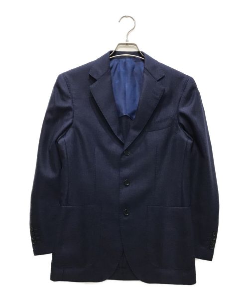 BEAMS F（ビームスエフ）BEAMS F (ビームスエフ) CANONICO ホップサック ジャケット ネイビー サイズ:46の古着・服飾アイテム