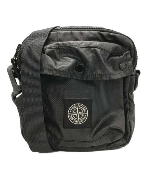 STONE ISLAND（ストーンアイランド）STONE ISLAND (ストーンアイランド) GARMENT DYED BUMBAG ブラックの古着・服飾アイテム