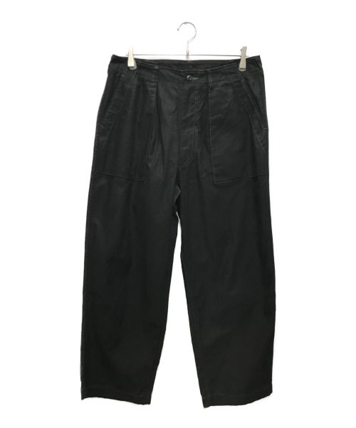 BLURHMS（ブラームス）BLURHMS (ブラームス) Cotton Satin Baker Pants ブラック サイズ:3の古着・服飾アイテム