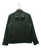 FRED PERRYフレッドペリー）の古着「RIB COLLAR JACKET」｜グリーン