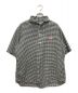 DANTON（ダントン）の古着「ROUND COLLAR P.O SHIRT S/S/ラウンドネック プルオーバー シャツ）」｜ホワイト×ブラック