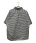 DANTON (ダントン) ROUND COLLAR P.O SHIRT S/S/ラウンドネック プルオーバー シャツ） ホワイト×ブラック サイズ:42：5800円