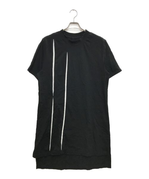 GROUND Y（グラウンドワイ）GROUND Y (グラウンドワイ) Cutting Blade Short Sleeves Cut Sew/カッティングブレード ショートスリーブカットソー ブラック サイズ:3の古着・服飾アイテム