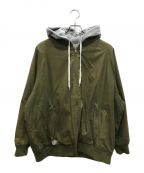 FreshServiceフレッシュサービス）の古着「SWEAT HOODED SWING TOP/スウェットフーテッドスイングトップ」｜オリーブ グレー