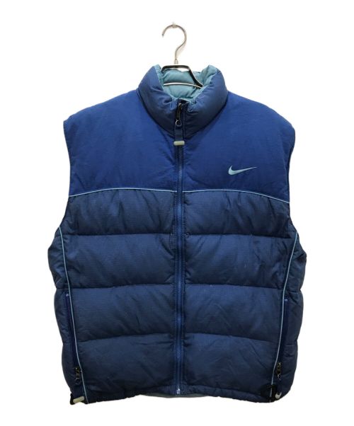 NIKE ACG（ナイキエージーシー）NIKE ACG (ナイキエージーシー) 90’sダウンベスト/THERMAL LAYER 2  ブルー サイズ:Lの古着・服飾アイテム