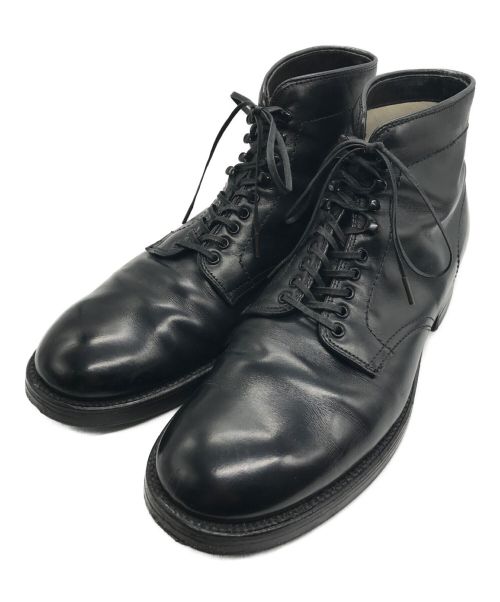 Alden（オールデン）Alden (オールデン) Black Calfskin Plain Toe Boot ブラック サイズ:8 1/2の古着・服飾アイテム