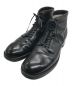 Alden（オールデン）の古着「Black Calfskin Plain Toe Boot」｜ブラック