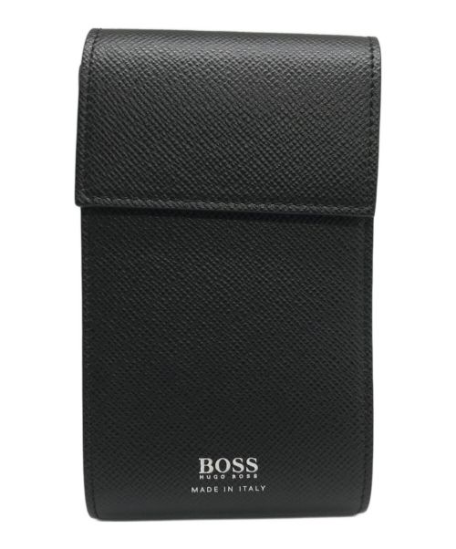 BOSS HUGO BOSS（ボス ヒューゴボス）BOSS HUGO BOSS (ボス ヒューゴボス) ネックポーチ ブラックの古着・服飾アイテム