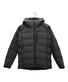 MAMMUT（マムート）の古着「Serac Hoody Herringbone Down JKT/セラック フーディ ヘリンボーン ダウンジャケット」｜グレー