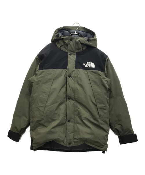 THE NORTH FACE（ザ ノース フェイス）THE NORTH FACE (ザ ノース フェイス) マウンテンダウンジャケット ブラック×グリーン サイズ:Lの古着・服飾アイテム