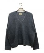 ARGUEアーギュ）の古着「mohair woolover vneckpullover」｜ブルー