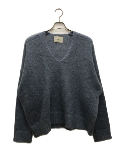 ARGUE（アーギュ）ARGUE (アーギュ) mohair woolover vneckpullover ブルー サイズ:表記無の古着・服飾アイテム