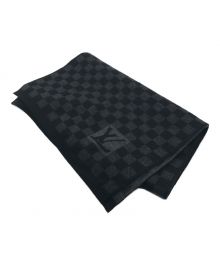 LOUIS VUITTON（ルイ ヴィトン）の古着「エシャルププティ ダミエグラフィット マフラー」｜ブラック×グレー