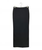 L'appartementアパルトモン）の古着「I LINE LONG SKIRT」｜ブラック