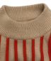 中古・古着 Ameri (アメリ) SWELL STRIPE KNIT ベージュ×オレンジ サイズ:Ｆ：7000円