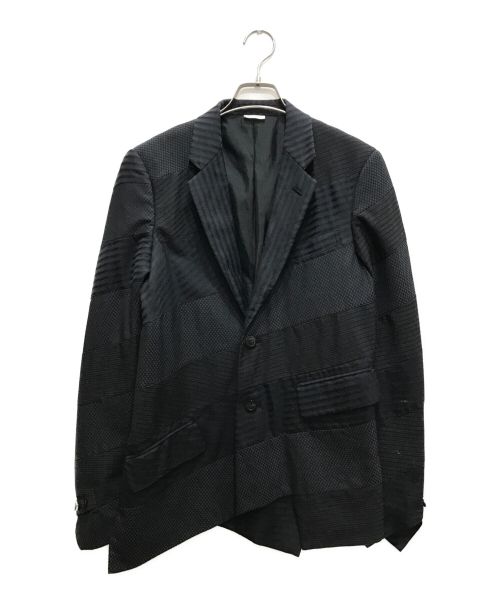 COMME des GARCONS HOMME PLUS（コムデギャルソンオムプリュス）COMME des GARCONS HOMME PLUS (コムデギャルソンオムプリュス) 螺旋柄ジャケット チャコールグレー サイズ:Sの古着・服飾アイテム