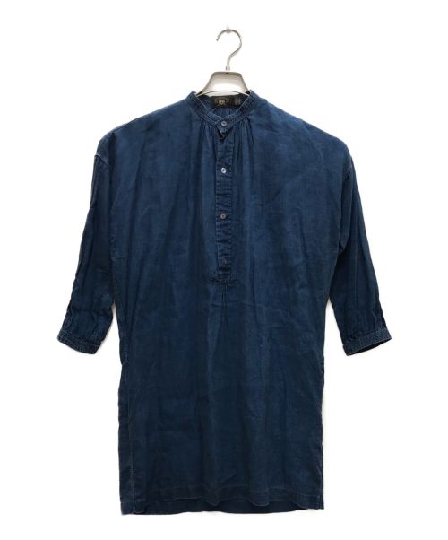 RRL（ダブルアールエル）RRL (ダブルアールエル) リネンシャツワンピース インディゴ サイズ:155の古着・服飾アイテム