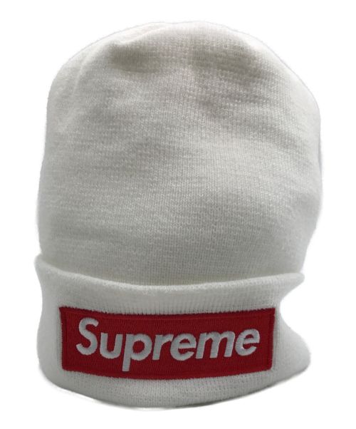 SUPREME（シュプリーム）SUPREME (シュプリーム) New Era (ニューエラ) ボックスロゴニットキャップ ホワイト 未使用品の古着・服飾アイテム