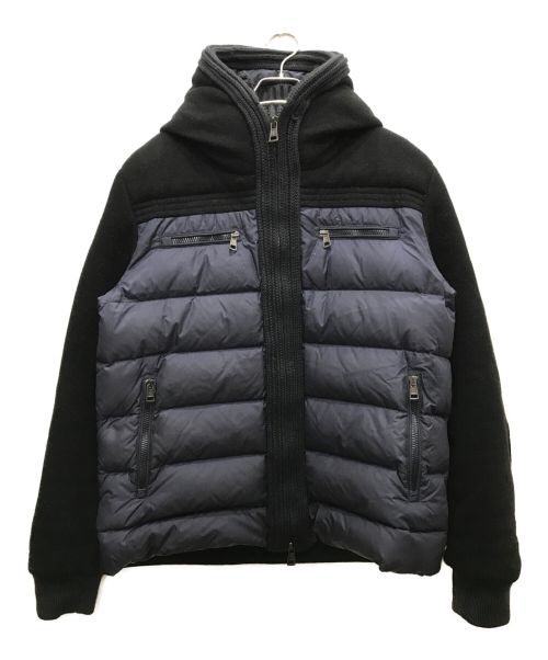 MONCLER（モンクレール）MONCLER (モンクレール) DONATIEN ダウンジャケット ブラック×ネイビー サイズ:5の古着・服飾アイテム