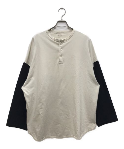 BLURHMS（ブラームス）BLURHMS (ブラームス) ヘンリーネックカットソー アイボリー サイズ:4の古着・服飾アイテム