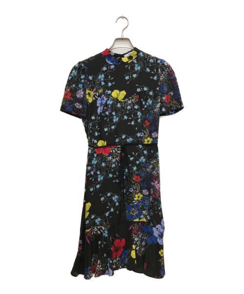 ERDEM（アーデム）ERDEM (アーデム) シルクフラワープリントワンピース ブラック サイズ:36の古着・服飾アイテム