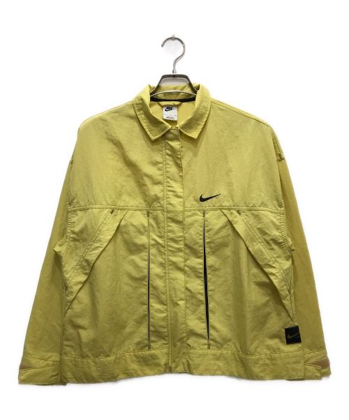 NIKE（ナイキ）NIKE (ナイキ) スウッシュ ウーブンナイロンジャケット イエロー サイズ:Sの古着・服飾アイテム