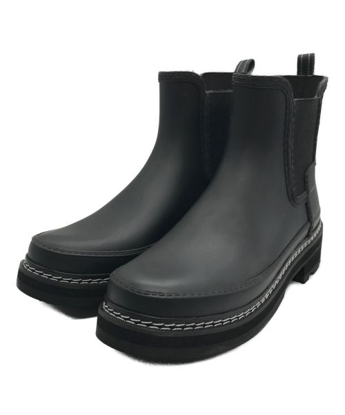 HUNTER（ハンター）HUNTER (ハンター) リファインド ステッチディテール チェルシーブーツ/REFINED CHELSEA STITCH DETAIL BOOTS ブラック サイズ:UK6/EU39/US8の古着・服飾アイテム