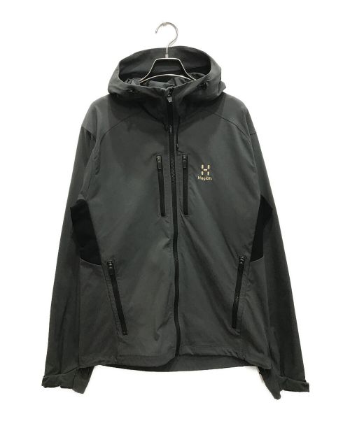 HAGLOFS（ホグロフス）HAGLOFS (ホグロフス) ハイブリッド ストレッチ ジャケット グレー サイズ:MEN Mの古着・服飾アイテム