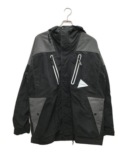 and wander（アンドワンダー）and wander (アンドワンダー) Taslan Nylon Jacket ブラック サイズ:4の古着・服飾アイテム