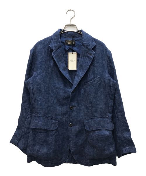 RRL（ダブルアールエル）RRL (ダブルアールエル) リネンスポーツコート ブルー サイズ:Mの古着・服飾アイテム