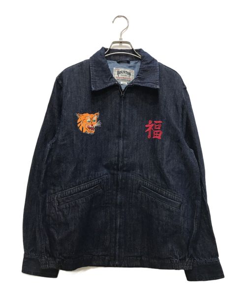 HOUSTON（ヒューストン）HOUSTON (ヒューストン) DENIM VIETNAM JACKET/デニムベトナムジャケット インディゴ サイズ:Lの古着・服飾アイテム