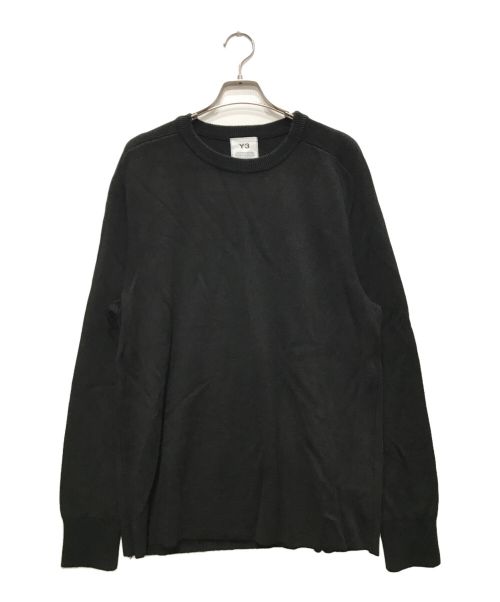 Y-3（ワイスリー）Y-3 (ワイスリー) CLASSIC KNITTED CREW SWEATER/クラシックニット ブラック サイズ:L/Gの古着・服飾アイテム