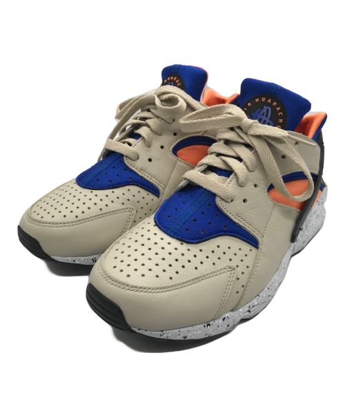 NIKE（ナイキ）NIKE (ナイキ) AIR HUARACHE/エア ハラチ ベージュ×ブルー サイズ:US9/UK8/EUR42.5/CM27/BR40.5/CN270(2.5)の古着・服飾アイテム