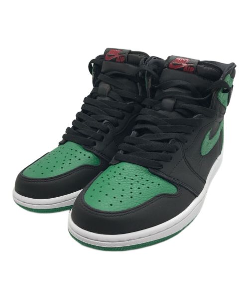 NIKE（ナイキ）NIKE (ナイキ) AIR JORDAN 1 RETRO HIGH OG/エアジョーダン 1 レトロ ハイ オリジナル ブラック×グリーン サイズ:27cm/US9 /UK8/EUR 42.5の古着・服飾アイテム