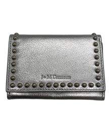 J&M DAVIDSON（ジェイ＆エム デヴィッドソン）の古着「FOLD WALLET WITH STUDS/コンパクトウォレット」｜シルバー