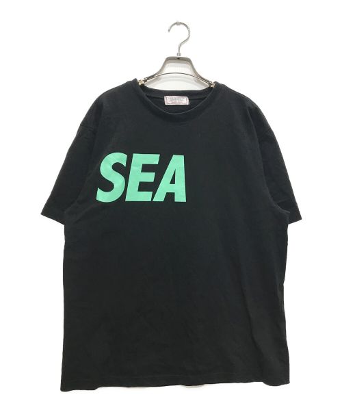 WIND AND SEA（ウィンド アンド シー）WIND AND SEA (ウィンダンシー) GUESS (ゲス) コラボTシャツ ブラック サイズ:Lの古着・服飾アイテム