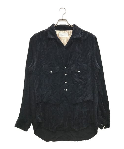 Azuma（アズマ）Azuma (アズマ) MORISSON'S LAYERED SHIRT/レイヤードシャツ ネイビー サイズ:-1の古着・服飾アイテム