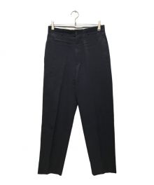 H BEAUTY&YOUTH（エイチ ビューティー&ユース）の古着「WORSTED GENTLE TAPERED PANTS/ウーステッドジェントルテーパードパンツ」｜ネイビー