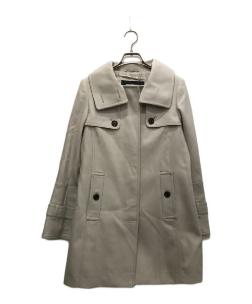 BURBERRY LONDON（バーバリーロンドン）BURBERRY LONDON (バーバリーロンドン) ウールスタンドカラーコート ライトグレー サイズ:38の古着・服飾アイテム