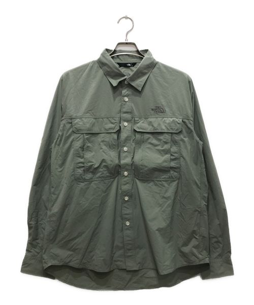 THE NORTH FACE（ザ ノース フェイス）THE NORTH FACE (ザ ノース フェイス) Rustle Canopy Shirt/ラッスルキャノピーシャ カーキ サイズ:XLの古着・服飾アイテム