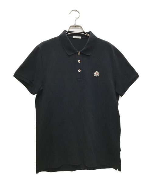 MONCLER（モンクレール）MONCLER (モンクレール) ポロシャツ ブラック サイズ:Lの古着・服飾アイテム