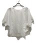 ISSEY MIYAKE (イッセイミヤケ) 変形ブラウス ホワイト サイズ:2：9000円