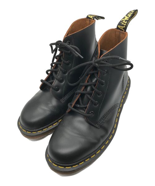 Dr.Martens（ドクターマーチン）Dr.Martens (ドクターマーチン) VINTAGE 101 6EYEレザーブーツ ブラック サイズ:9の古着・服飾アイテム