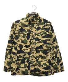 A BATHING APE（アベイシングエイプ）の古着「ナイロンカモフラジャケット」｜ベージュ×カーキ