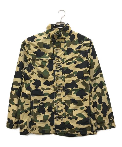 A BATHING APE（アベイシングエイプ）A BATHING APE (アベイシングエイプ) ナイロンカモフラジャケット ベージュ×カーキ サイズ:Mの古着・服飾アイテム