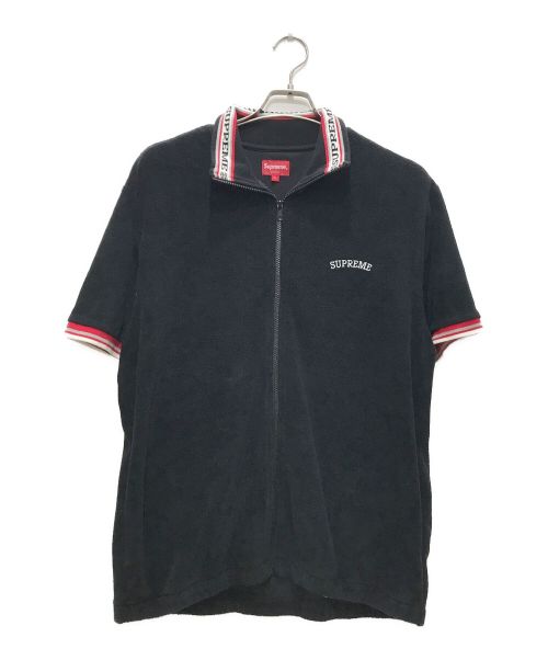 SUPREME（シュプリーム）SUPREME (シュプリーム) Terry S/S Zip Up/テリージップアップ ブラック サイズ:Ｌの古着・服飾アイテム