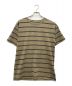 Devon Howard for RHC（デヴォン・ハワード フォー アールエイチシー）の古着「Pigment Dye Organic Cotton Striped Tee/ピグメントダイTシャツ」｜ブラウン